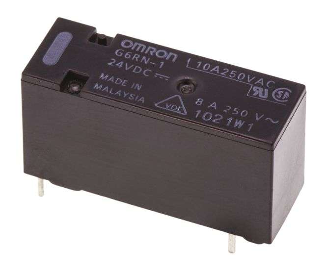 RELAY SPST 8A 24VDC RECT 4PCB G6RN-1A 24VDC