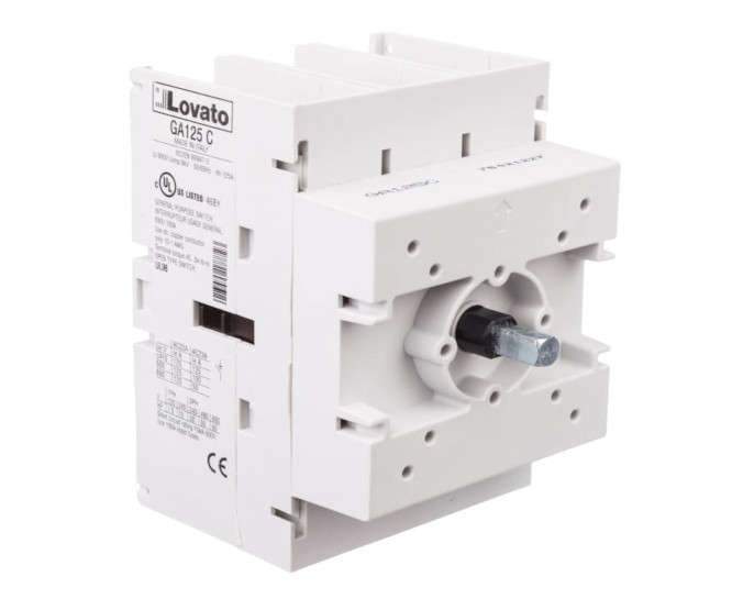 DIN RAIL LOAD BREAK SWITCH 125A 3P 55KW GA125C