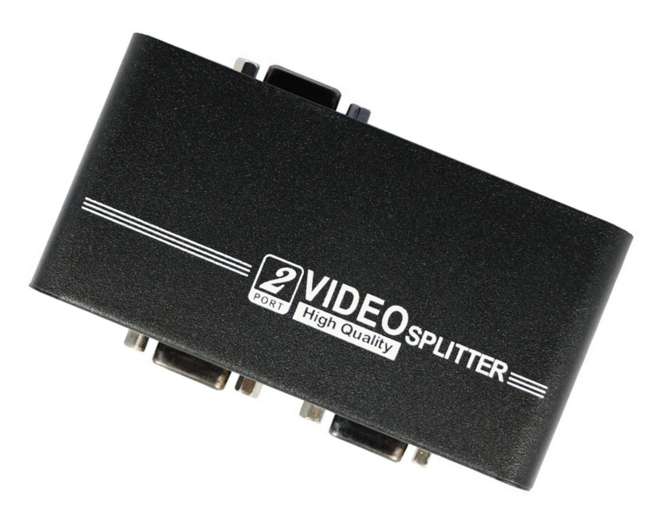 VGA SPLITTER 1-2 PORT 350MHz GE-VGA-102A