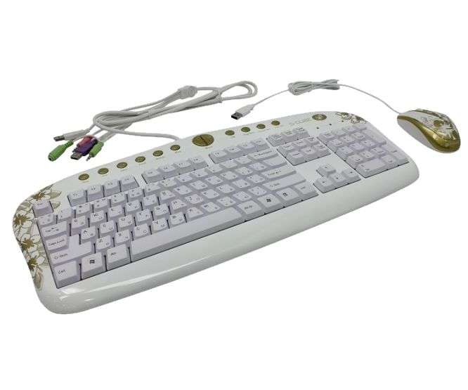 CORDED KEYBOARD AND MOUSE DESKTOP SET GKSA-2803SR