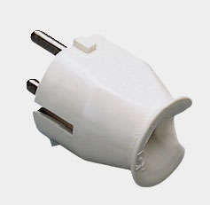 POWER PLUG SCHUKO IN-LINE 16A WHITE GW28011