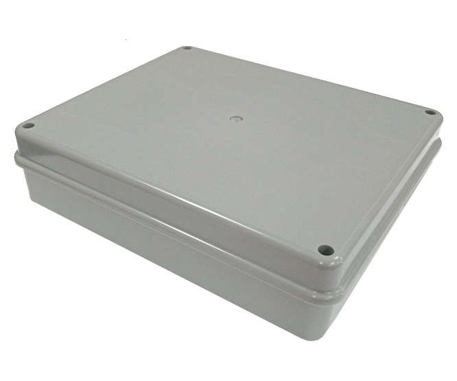 ABS ENCLOSURE GREY 300x255x75mm S120 grey