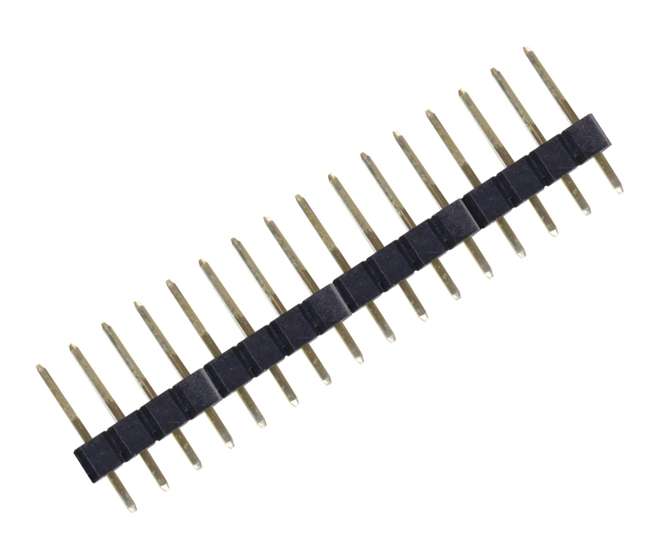 HEADER SIL STR 16-PINS P=2.54 TH=20 PL2525G01 14.0/3.0-116