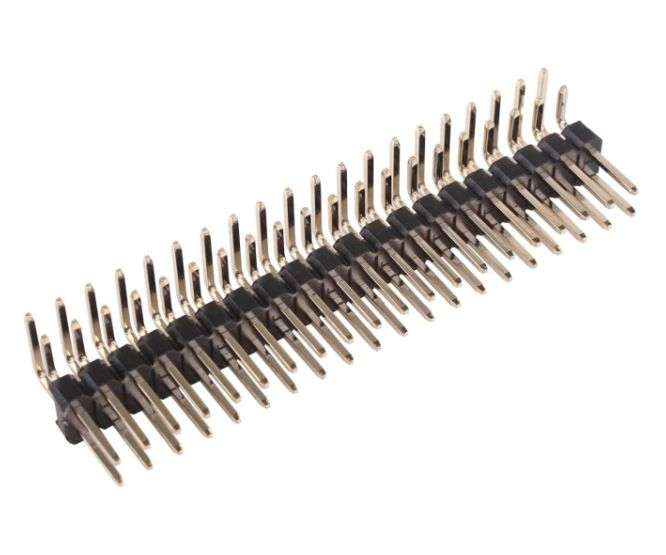 HEADER DIL CONNECTOR R/A 2.54 40W 12x6 PHDR40G1  2x20R