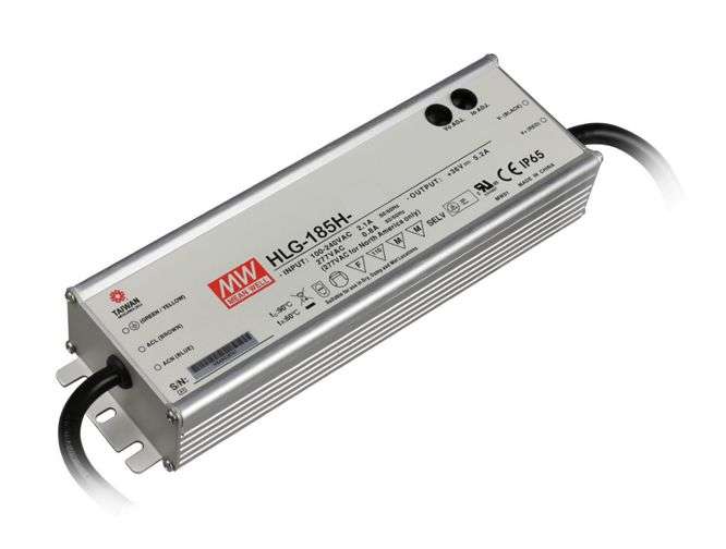 POWER SUPPLY ENCL. LED DRIVER I=220V O=10-20V 9.3A 185W HLG-185H-20B