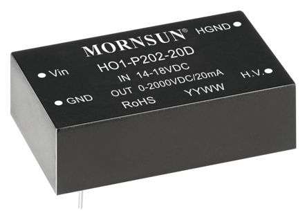 DC-DC CONVERTER DIP CC I=16VDC O=2000 20mA HO1-P202-20D