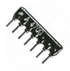 RESISTOR NETWORK SIL 07-PIN 6-RES 10K HRA-A07-103-G