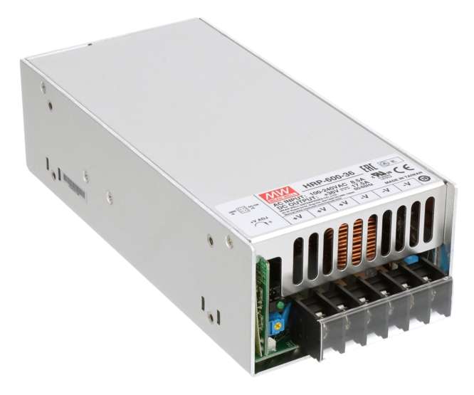 POWER SUPPLY ENCL. I=220 O=36V 17.5A 600W HRP-600-36