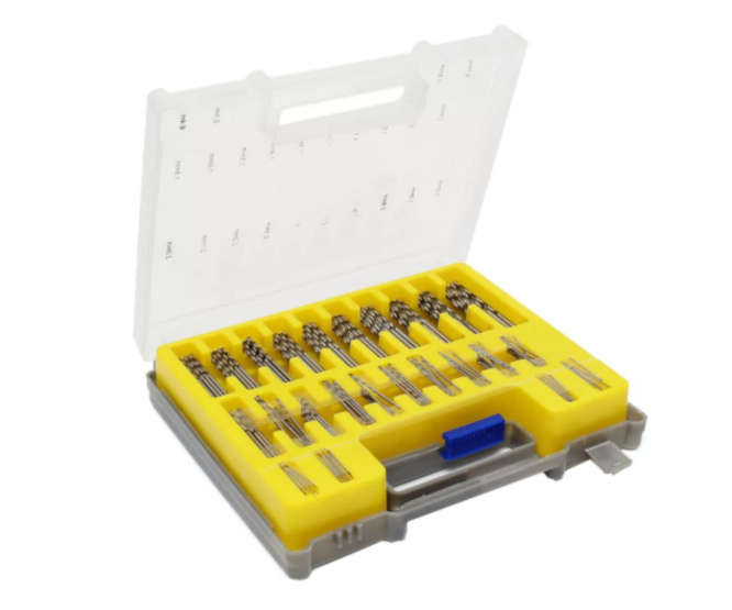 DRILL HIGH SPEED STEEL BIT SET 150pcs SIZE 0.4-3.2mm 190625