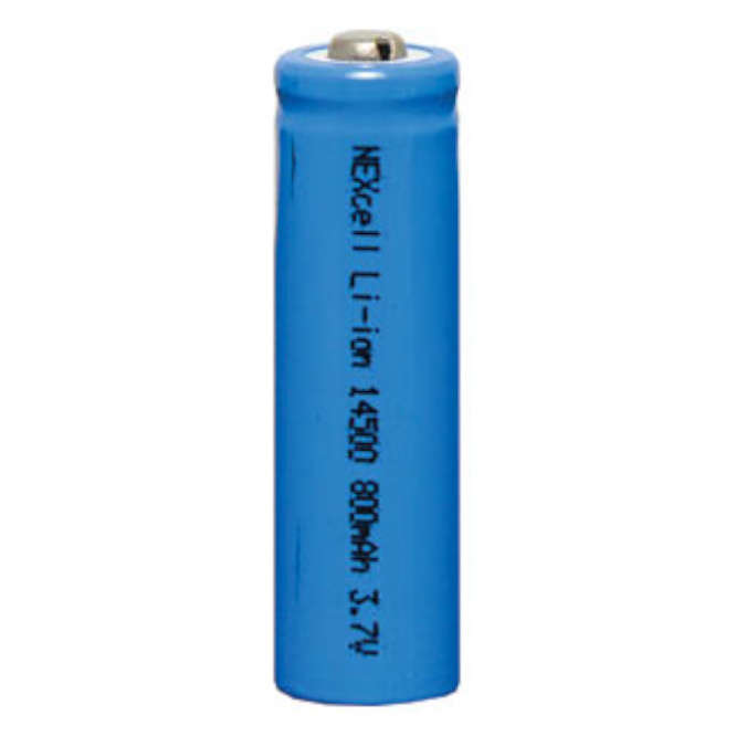 BATT LI-ION 3.7V 800mAh AA SIZE HIGH TOP RECHARGE 14x500mm ICR14500E-750 HT