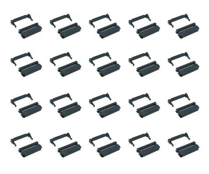 SOCKET IDC 20W W/STRAIN-RELIEF - 108/TRAY ISC20-A1