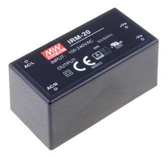 POWER SUPPLY DIP IN=220V OUT=15V 1.4A 20W IRM-20-15
