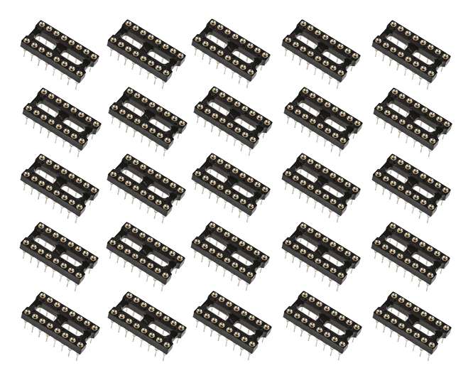IC SOCKET 0.3 16W TULIP RND NAR 30PCS/TUBE ISM16T1-03-RH