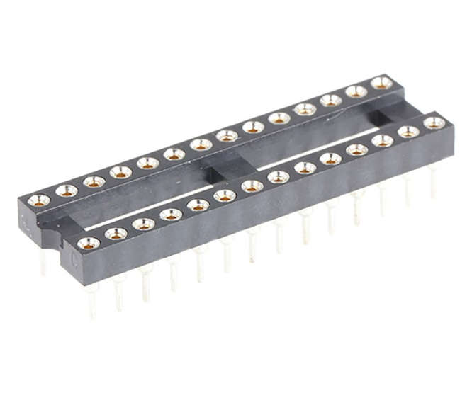 SOCKET DIL 0.6 TULIP RND S24 ICT-246-S-TT