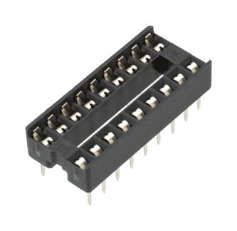 IC SOCKET DIL 0.3 18W STD D-LEAF NAR-26P/TUBE ISS18T1-03-RH