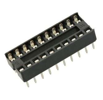 IC SOCKET DIL 0.3 20W STD D-LEAF - DEBULK ISS20T1-03