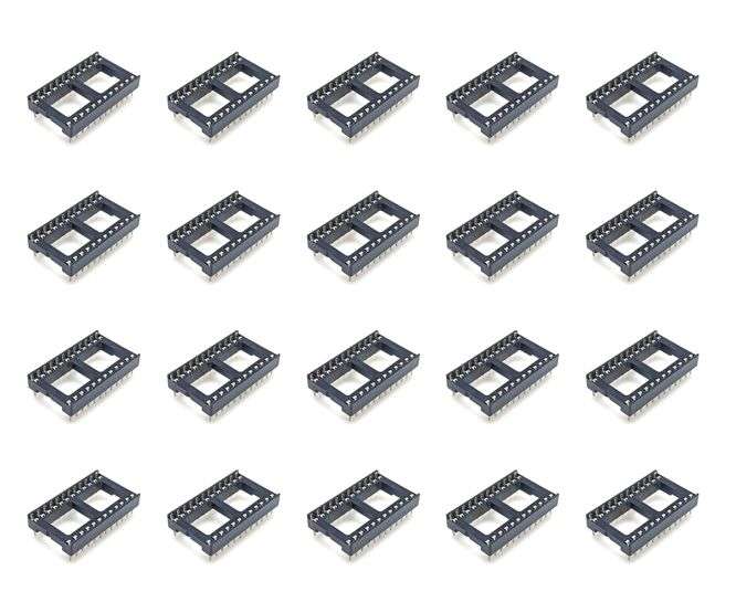 IC SOCKET DIL 0.6 24W STD D-LEAF 20P/TUBE ISS24-0.6