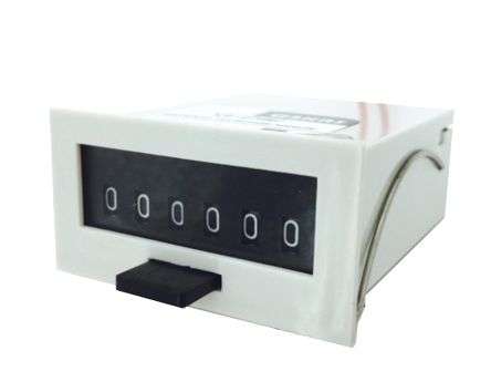 P/MOUNT MECHANICAL IMPULSE COUNTER 220VAC 6-D 24x48 JMCF-6X-220V