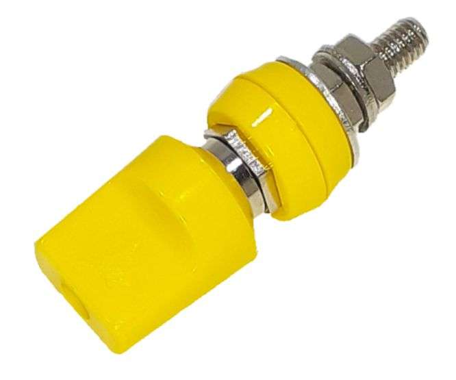 4MM YELLOW 50A BINDING POSTS AND BANANA SOCKET M6x60mm JXZ-4YL-M6X60