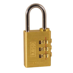 30mm PADLOCK COMBINATION BRASS FITS 5mm hole K11030D
