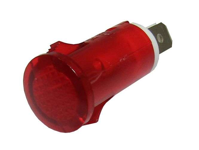 PILOT LIGHT CLIP-ON D=10MM 220V RED K20-T RED
