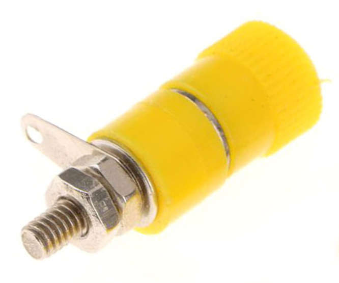 SOCKET BANANA 4mm YELLOW K200A-Y K200A-YL