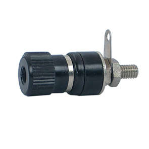 SOCKET BANANA 4mm BLACK TAG K203B-BK