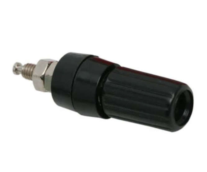 SOCKET BANANA 4mm BLK/BLK N-CAP K205-BK