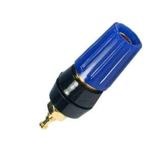 SOCKET BANANA 4mm BLUE GOLD PL. K2051-BL