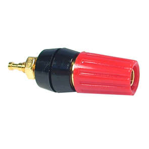 SOCKET BANANA 4mm RED GOLD PL. K2051-RD