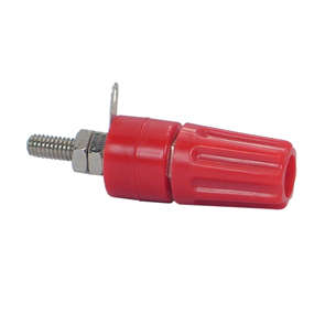 BANANA SOCKET 4mm RED L=43 D=13 K2076A-RD
