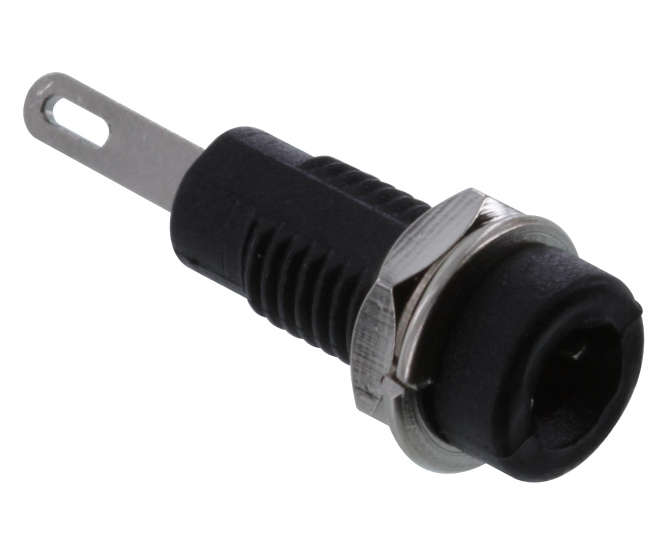 SOCKET BANANA 2mm BLACK K2141-BLACK