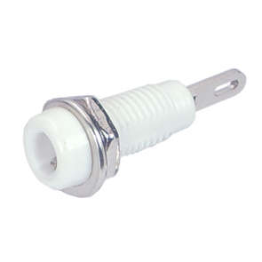 BANANA SOCKET 2mm WHITE K2141-WHITE