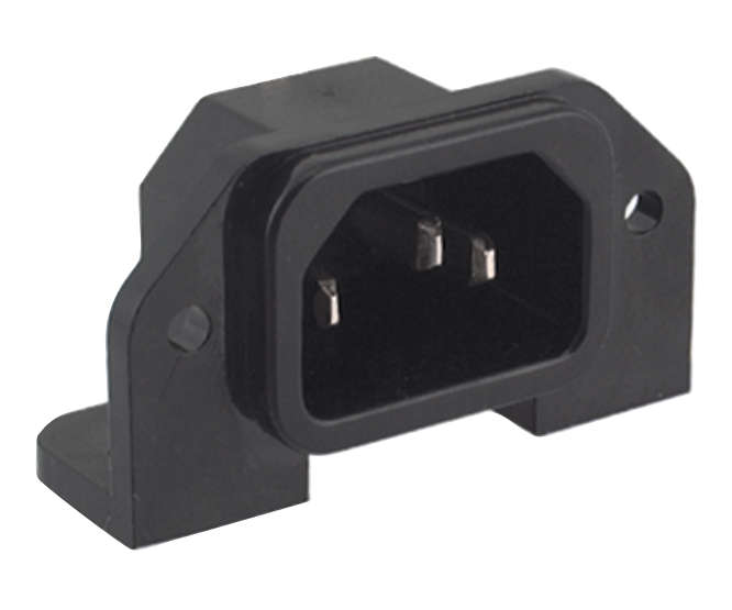 C14 R/A IEC PLUG PCB-MOUNT K24134