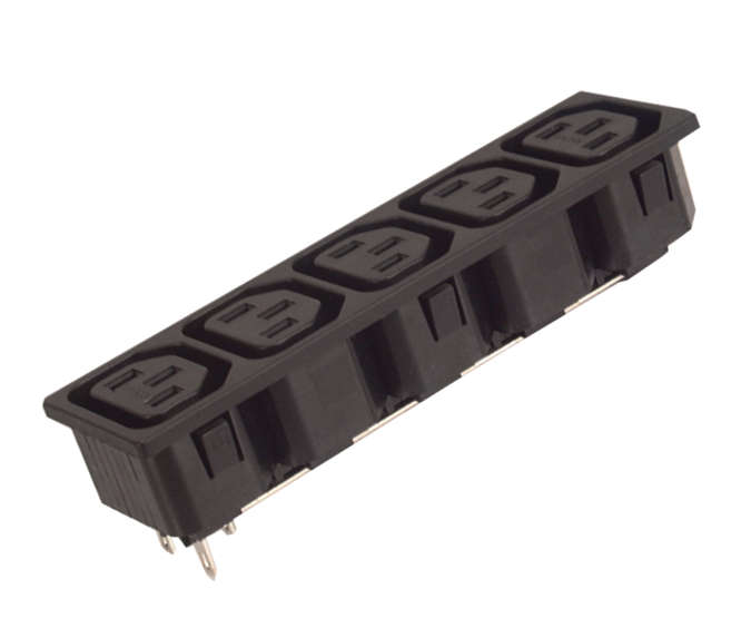 C13 5xIEC SOCKET PRESS-FIT ADAPTER K241564