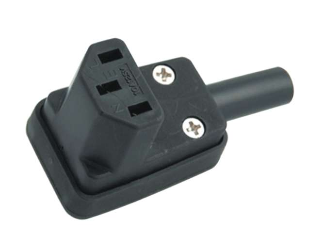 C13 IEC SOCKET R/A IN-LINE RE-WIRE K24172U