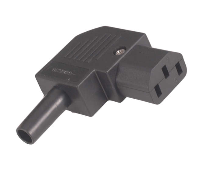 SOCKET IEC IN-LINE RE-WIRE R/A C13  K24173
