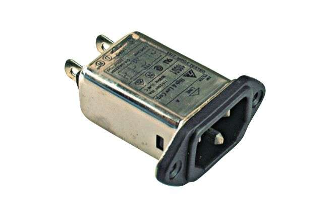 PANEL MOUNT FILTER EMI MAINS LUGS 6A 250V K2420D