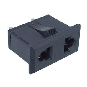 SOCK AC FLT+RND 2PIN P/MNT  K25131
