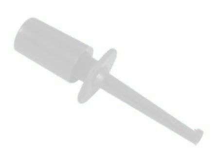 MINIATURE TEST PROBE HOOK ON WHITE 40mm K268A-WT