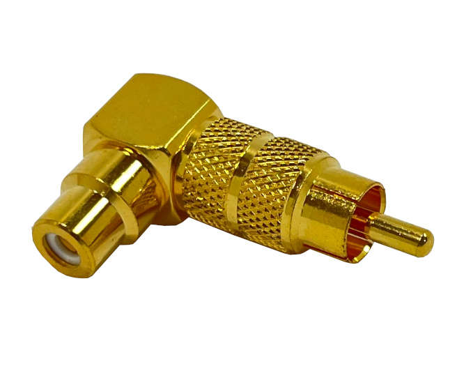 ADAPTER RCA PLUG-RCA SOCKET R/A GOLD K295941