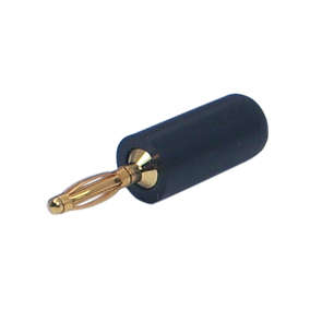 PLUG BANANA 1.7mm BK RND SOLD  K295982-BK