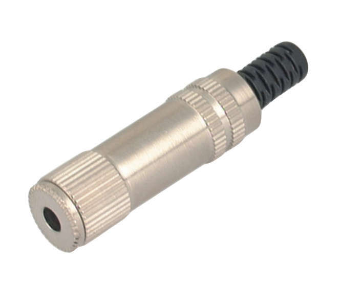 MONO SOCKET / JACK 3.5mm IN-LINE SLV METAL K3535