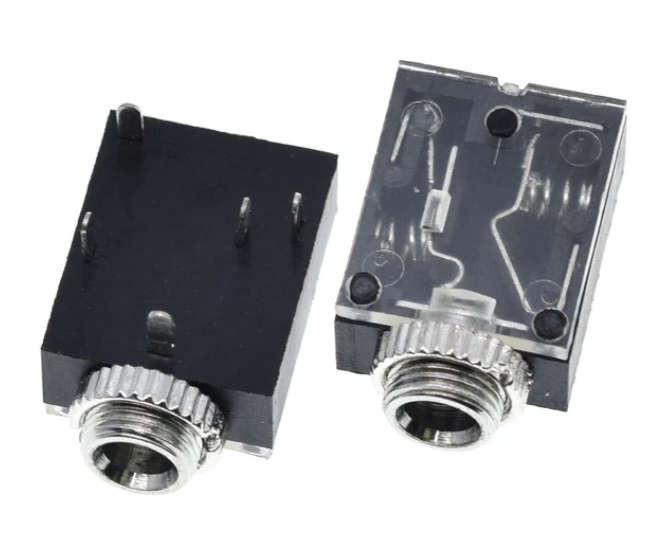 STEREO SOCKET 3.5mm R/A NC PCB 5P K3612D