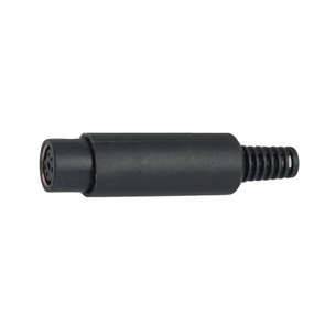 SOCKET MINI-DIN STR 6W W/SLEEV K3693F
