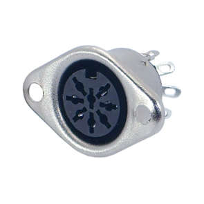 SOCKET DIN 8-WAY 270D P/MNT K3710H