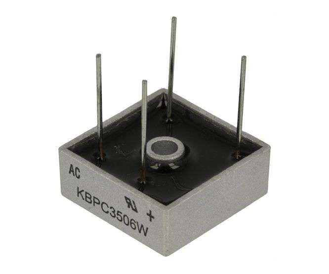 BRIDGE RECTIFIER SQUARE PCB PINS 400V 35A MB354W / KBPC3504W