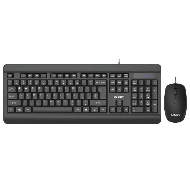 USB CORDED KEYBOARD + MOUSE COMBO SET KC130
