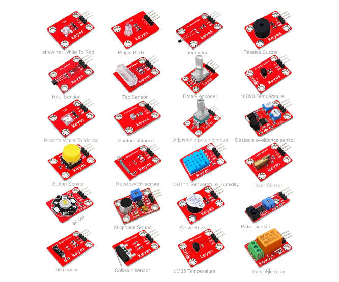 24-IN-1 SENSOR KIT FOR ARDUINO KE0102