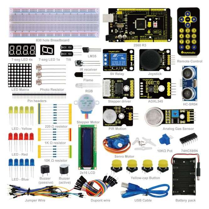 ADVANCED ARDUINO MEGA 2560R3 STARTER KIT KS0076